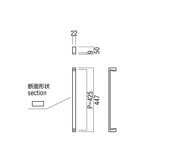 TS-G1165-01-023-L447　手すりシステム【アートセーフ】