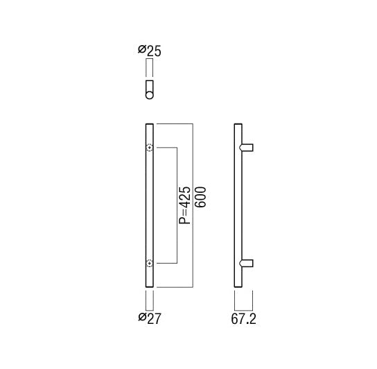 TS-G1170-01-001-L600　手すりシステム【アートセーフ】